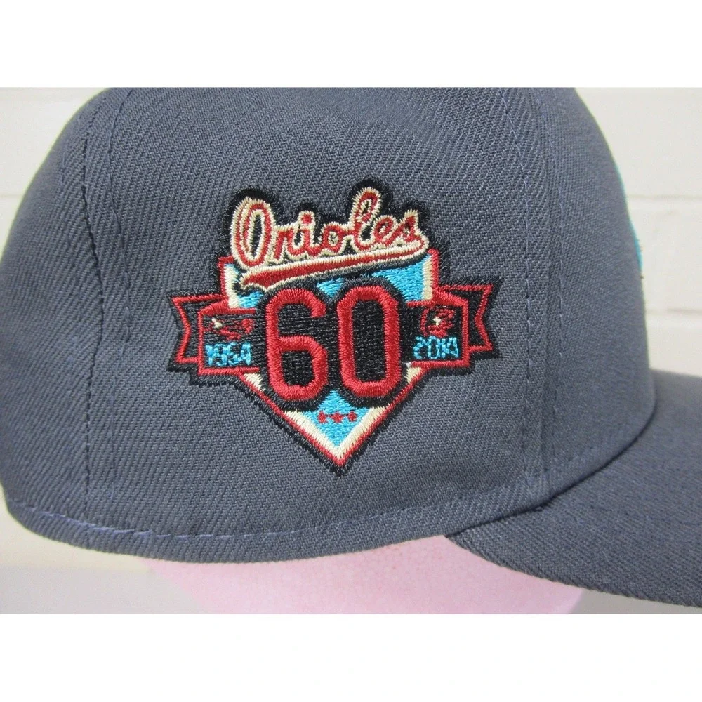 Baltimore Orioles New Era Graphite Print Undervisor 59FIFTY‎ Fitted Hat (7 3/8)